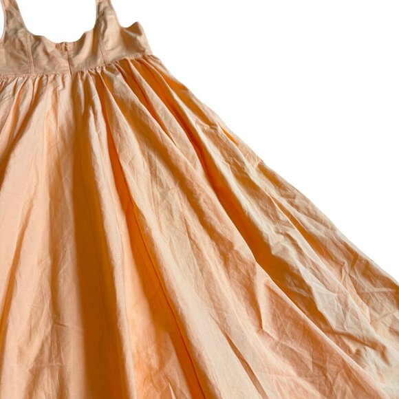 Cinq a Sept Kilah Orange A-Line Dress Sleeveless Defined Waist Size 10 Women's - Picture 4 of 14